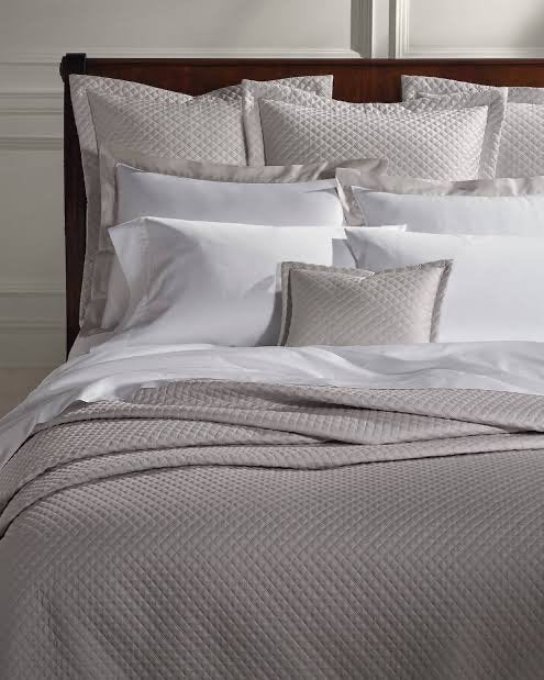 Ralph Lauren Home Argyle Bedsprei 275 x 235 cm, Lits-jumeaux, Wit, Overige materialen, Ophalen of Verzenden