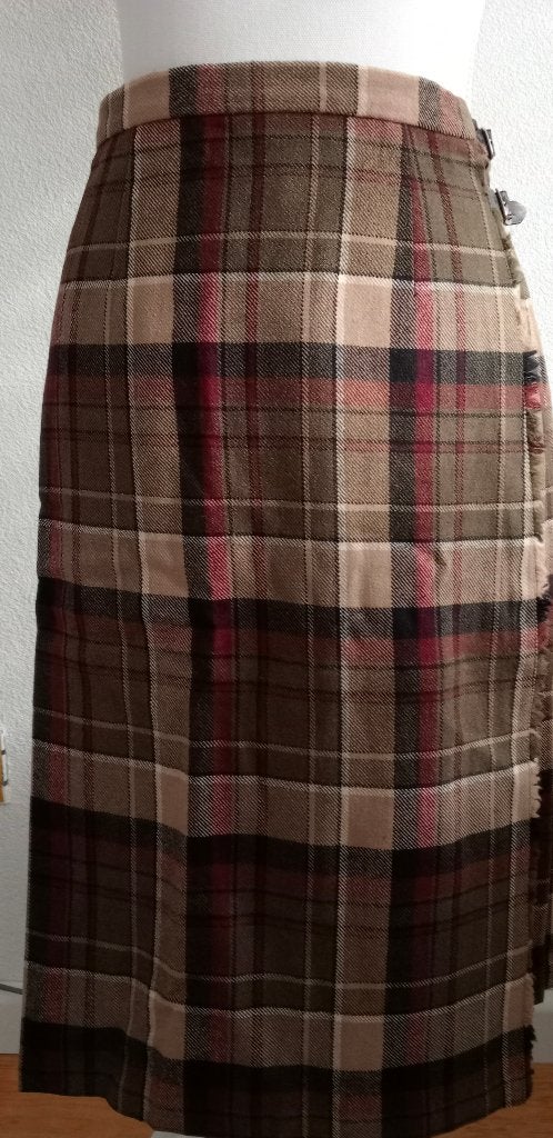 !! 🤎 Originele Scheerwollen Schotse Rok/Kilt 🖤!!, Bruin, Maat 42/44 (L), Ophalen of Verzenden, Zo goed als nieuw