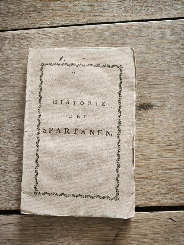 Historie der Spartanen - Zeldzaam Boek uit 1788, Verzenden, 17e en 18e eeuw, Gelezen, A.J. Verbeek