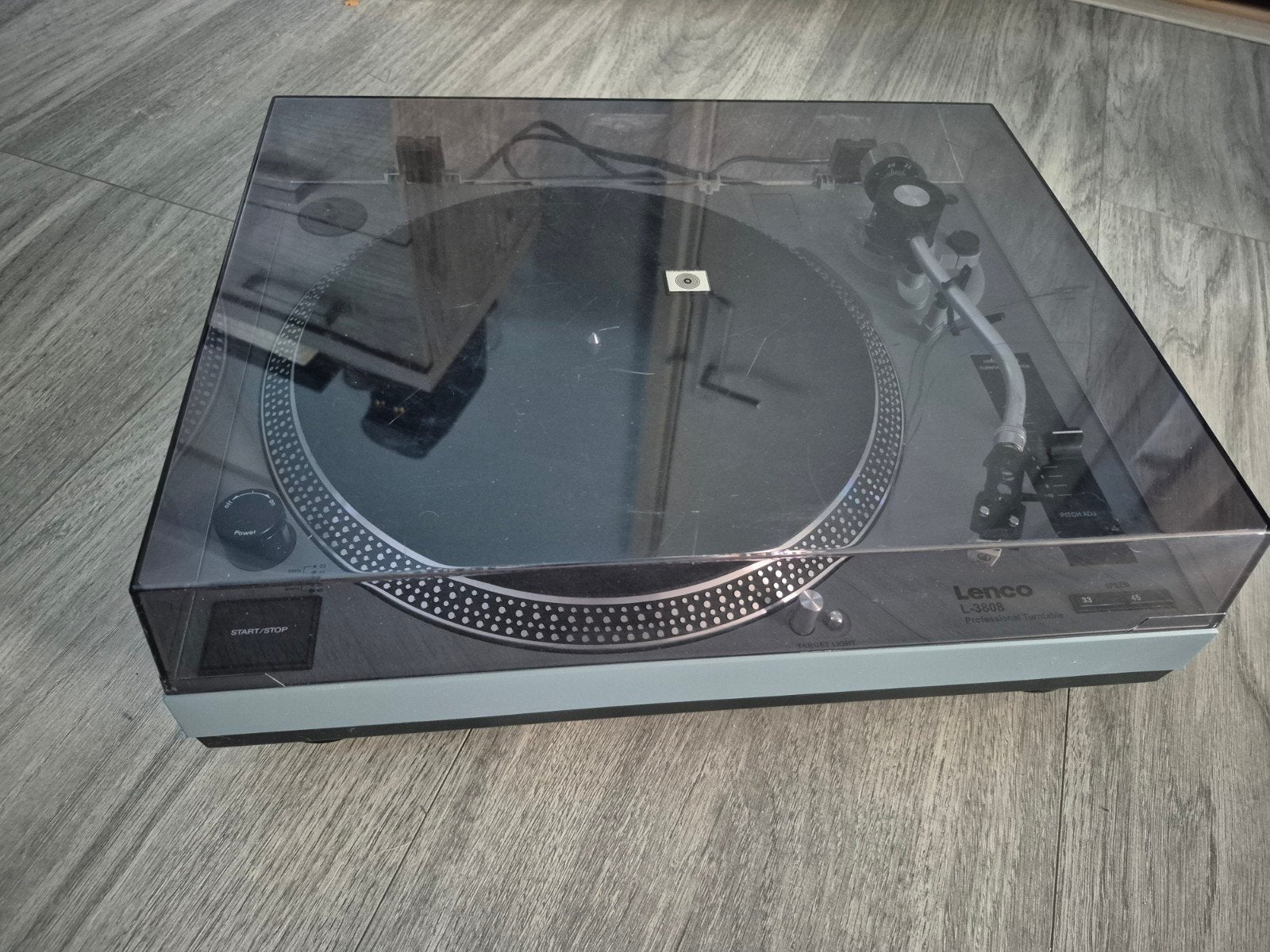 Lenco L-3808 Matt Grey Platenspeler met USB, Ophalen of Verzenden, Gebruikt, Platenspeler, Overige merken