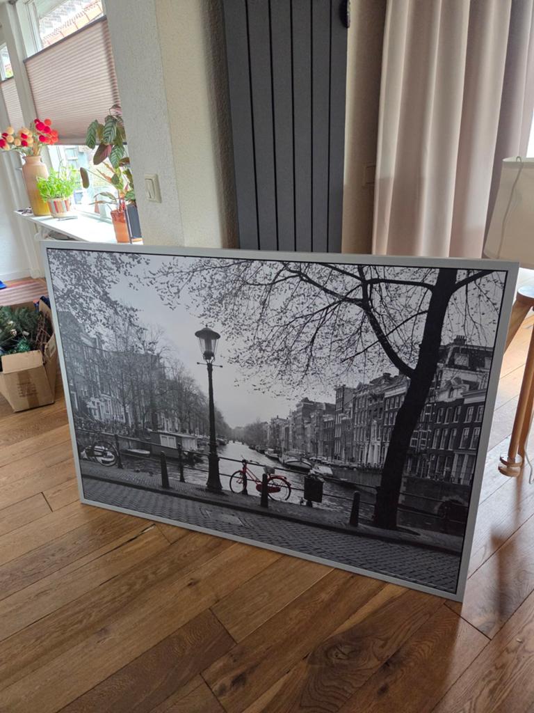 Schilderij Amsterdam van IKEA (140x100 cm), Huis en Inrichting, Woonaccessoires | Schilderijen, Tekeningen en Foto's, Ophalen