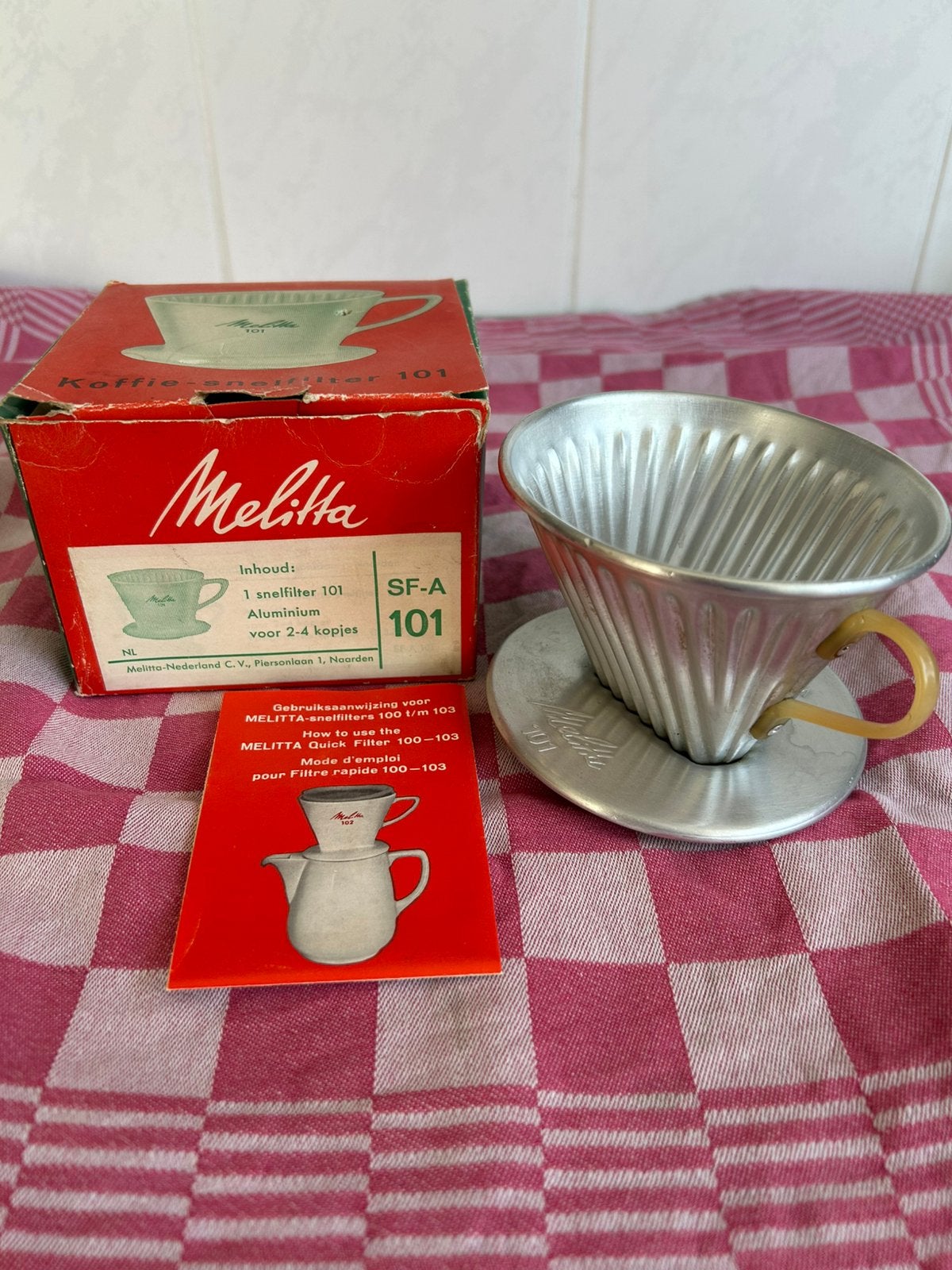 Melitta Aluminium koffie filter. 101., Ophalen, Nieuw