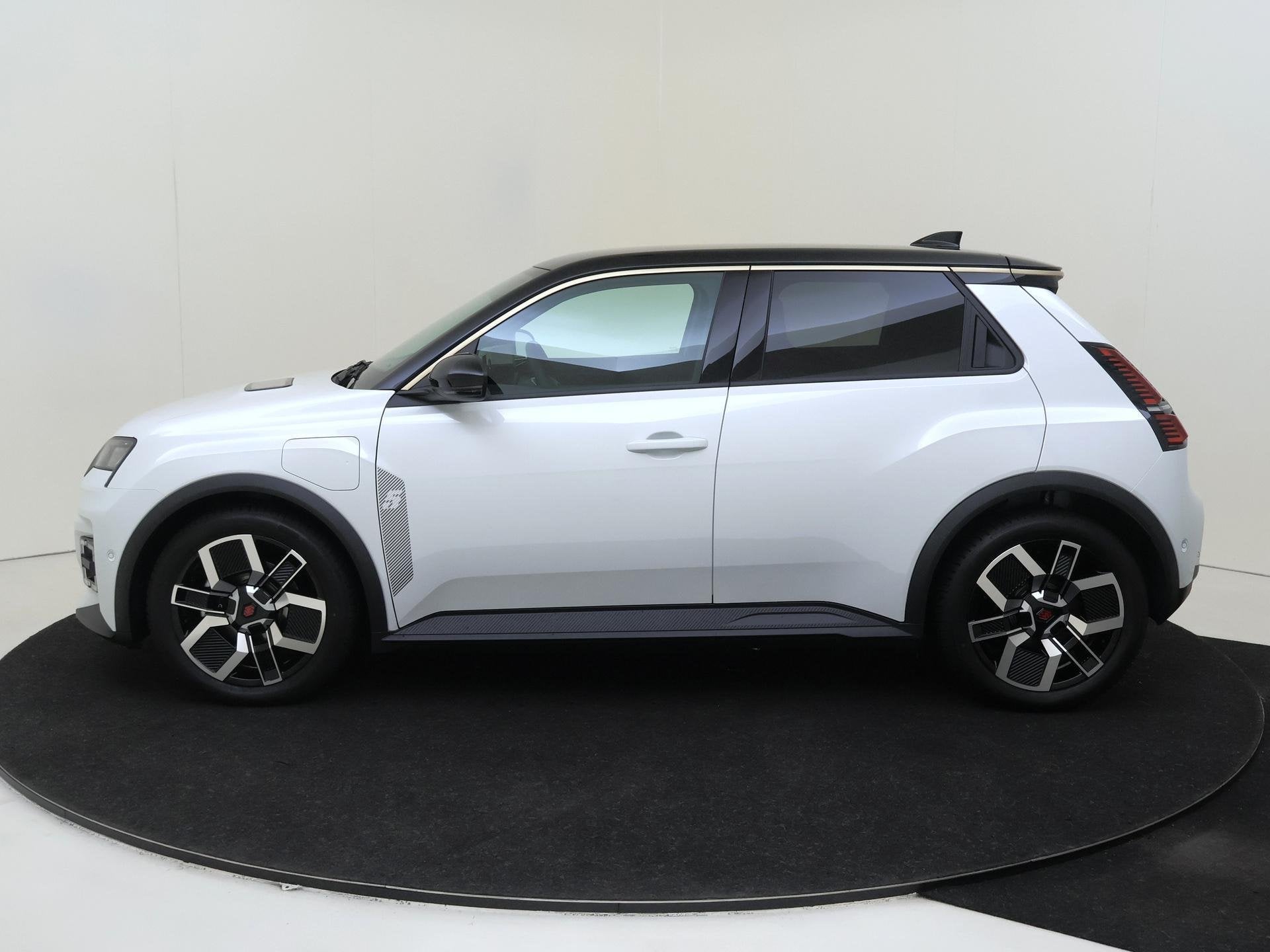 Renault 5 comfort range iconic cinq 52 kWh | Demo | Google n, Auto's, Stof, Wit, Origineel Nederlands, Automatische klimaatregeling