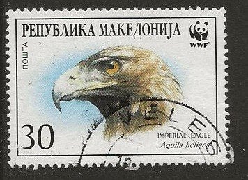 Macedonie 27, adelaar, Verzenden, Overige landen, Gestempeld