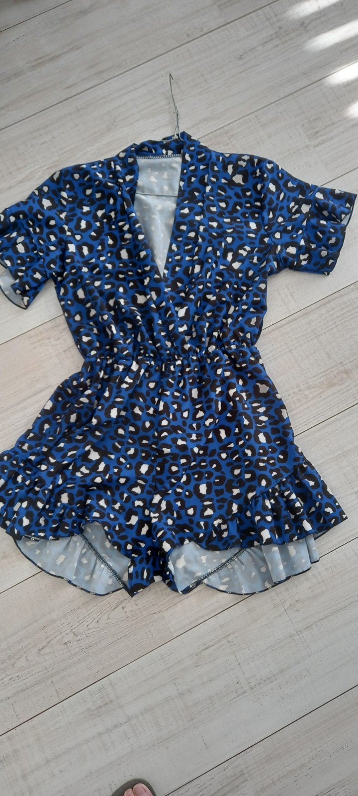 Jumpsuit tijgerprint S, Ophalen of Verzenden, Zo goed als nieuw, Blauw