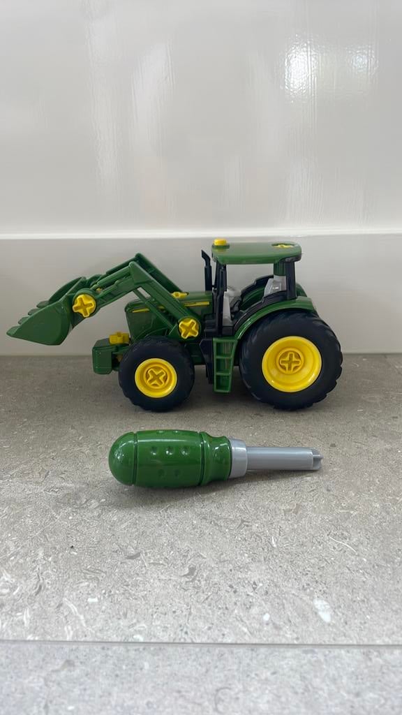 Theo Klein John Deere tractor met schroevendraaier, Ophalen of Verzenden, Gebruikt