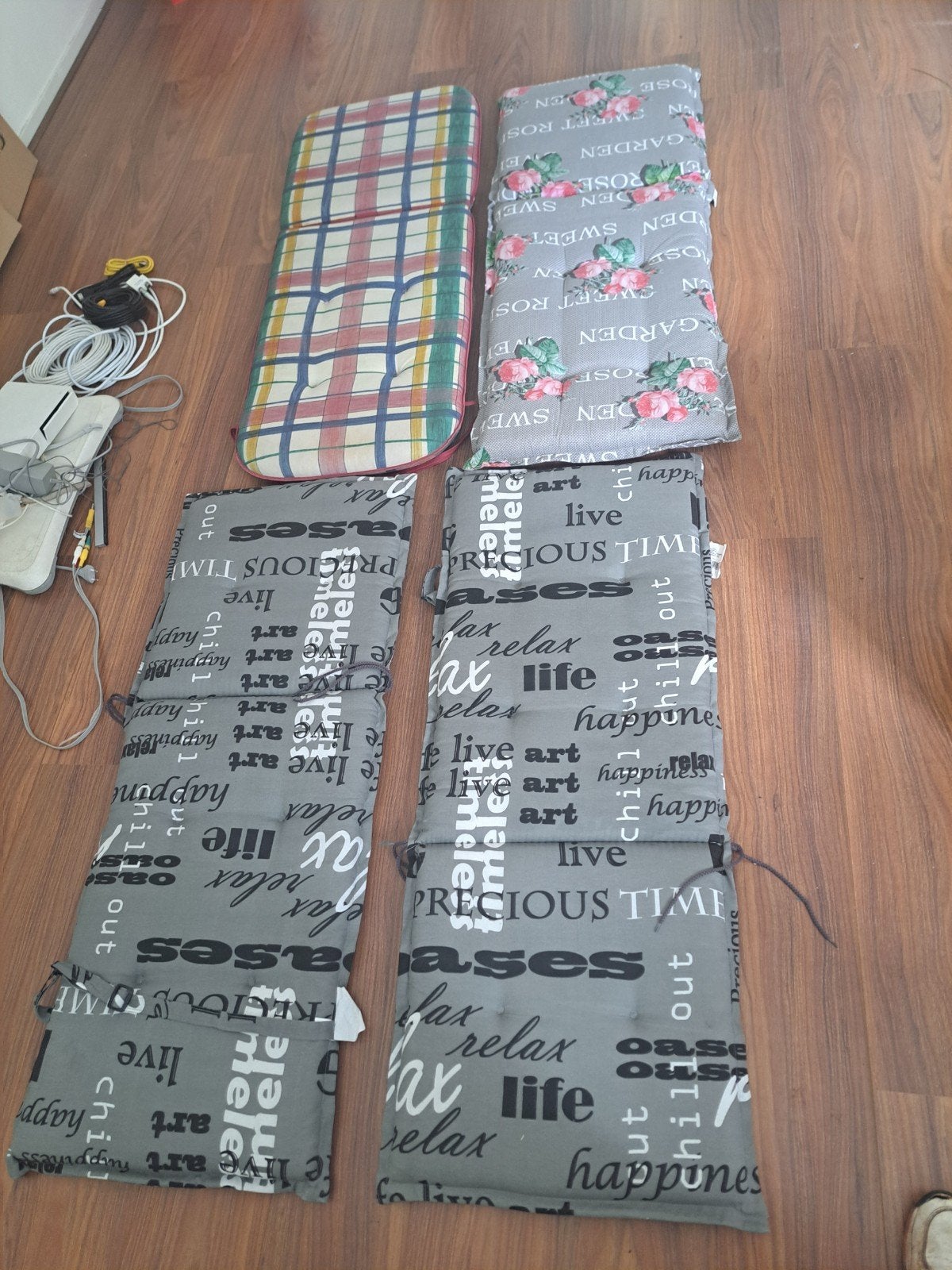 4  tuinkussens, Ophalen of Verzenden, Gebruikt
