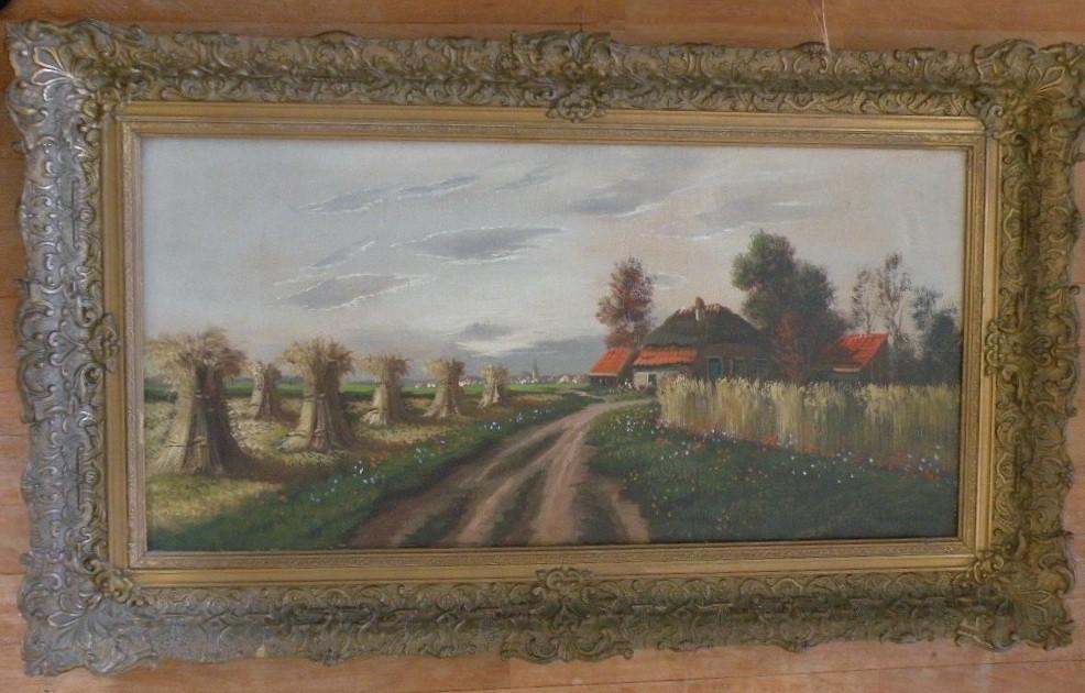Schilderij Herman Openneer (1906-1986)., Ophalen of Verzenden, Zo goed als nieuw, Schilderij, 50 tot 75 cm