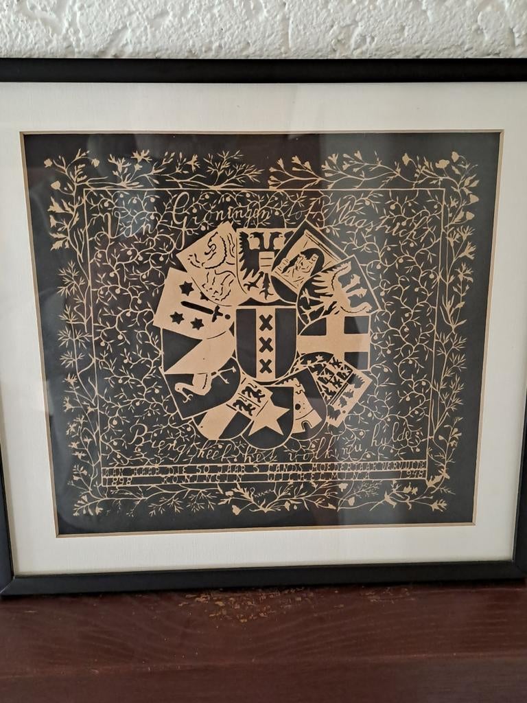 Uniek knipwerk W. Tj. Lever, Westerbork, Ophalen