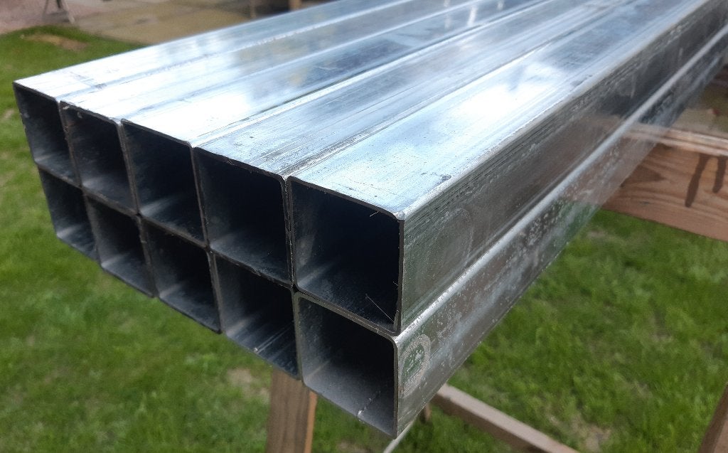 ️️️️⚠️- KOKER - VIERKANTE BUIS - 50x50x2mm - L= 235cm, Doe-het-zelf en Verbouw, Ophalen, Zo goed als nieuw, IJzer