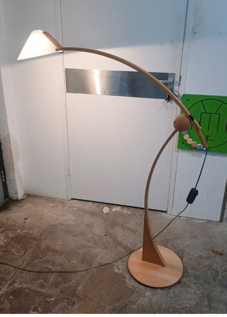 Vintage vloerlamp Pollo Mario Vivaldi, Domus ‘70, Ophalen