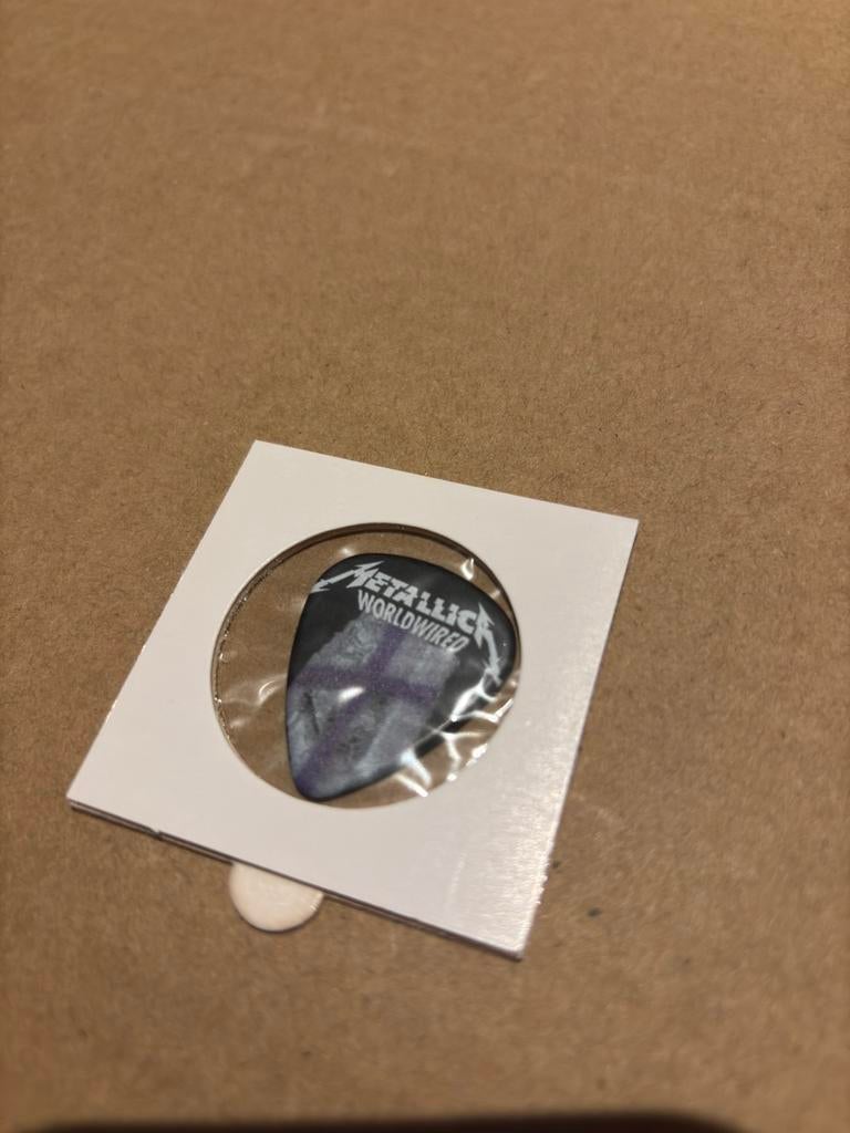 Metallica tour plectrum Hameenlinna, Ophalen of Verzenden