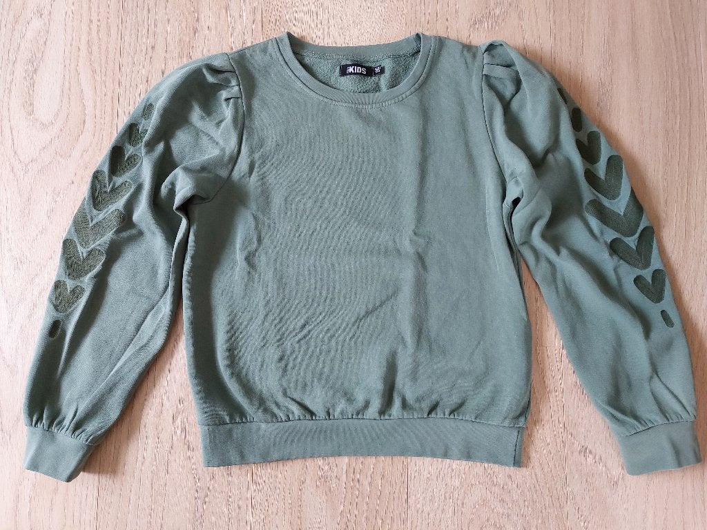 Groene trui maat 158/164 Terstal, Meisje, Trui of Vest, Zo goed als nieuw, Europe kids