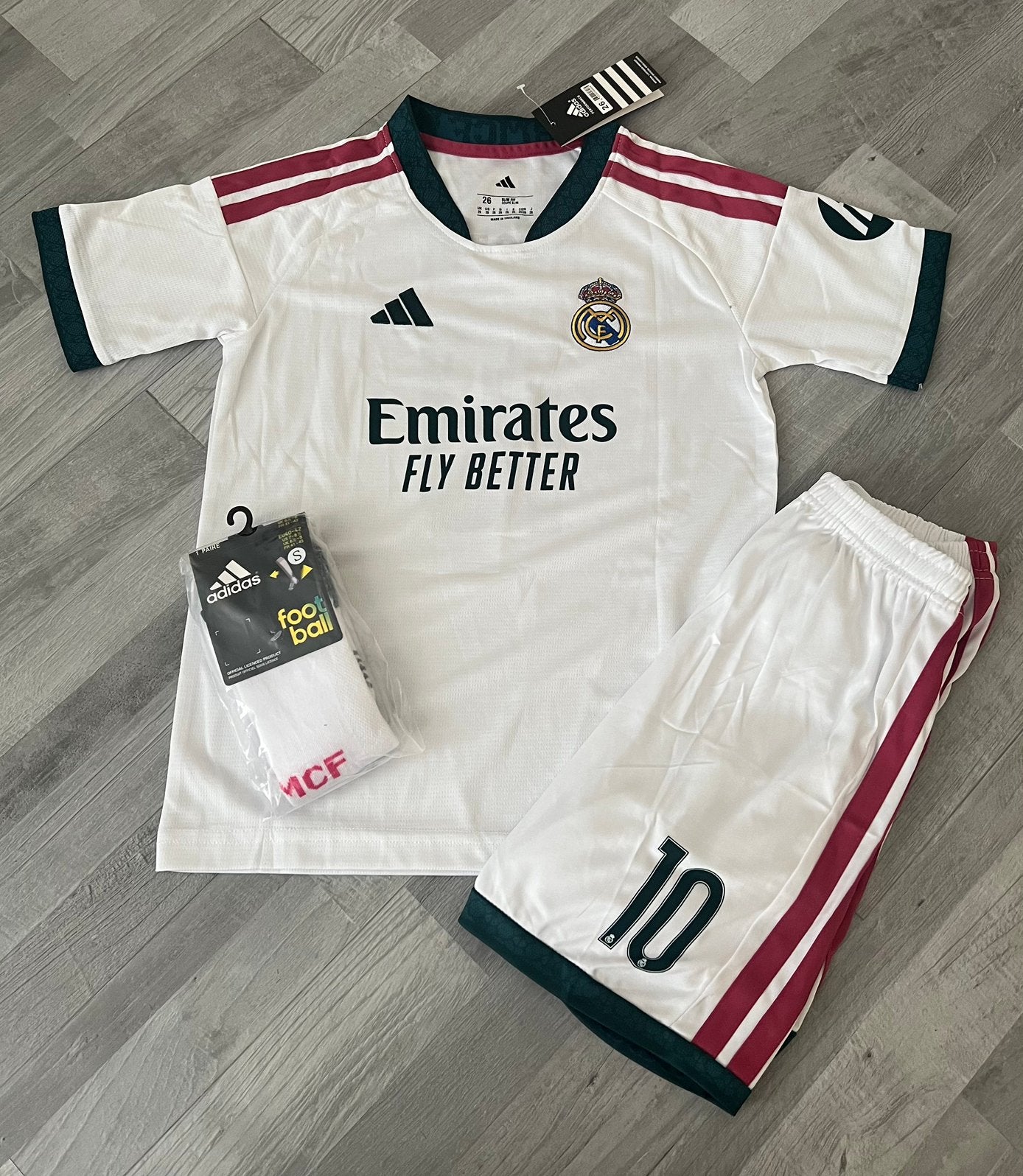 Real Madrid Mbappé Kids Set, Ophalen of Verzenden, Zo goed als nieuw, Jongen of Meisje, Setje