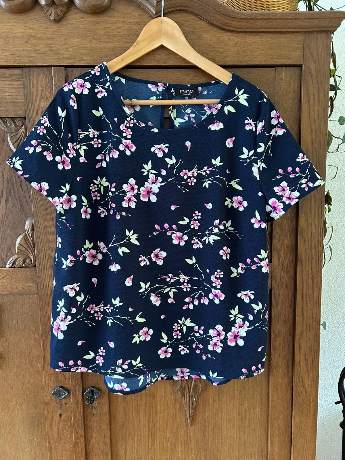 Leuke blouse L 42/44, Blauw, Maat 42/44 (L), Ophalen of Verzenden, Zo goed als nieuw