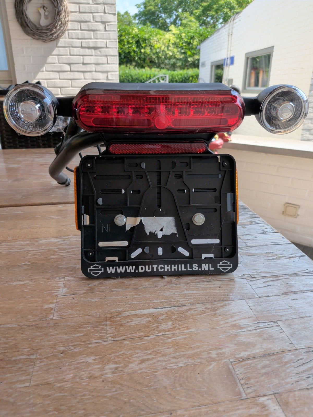 HD Achterspatbord met verlichting en kentekenplaathouder, Ophalen of Verzenden, Nieuw