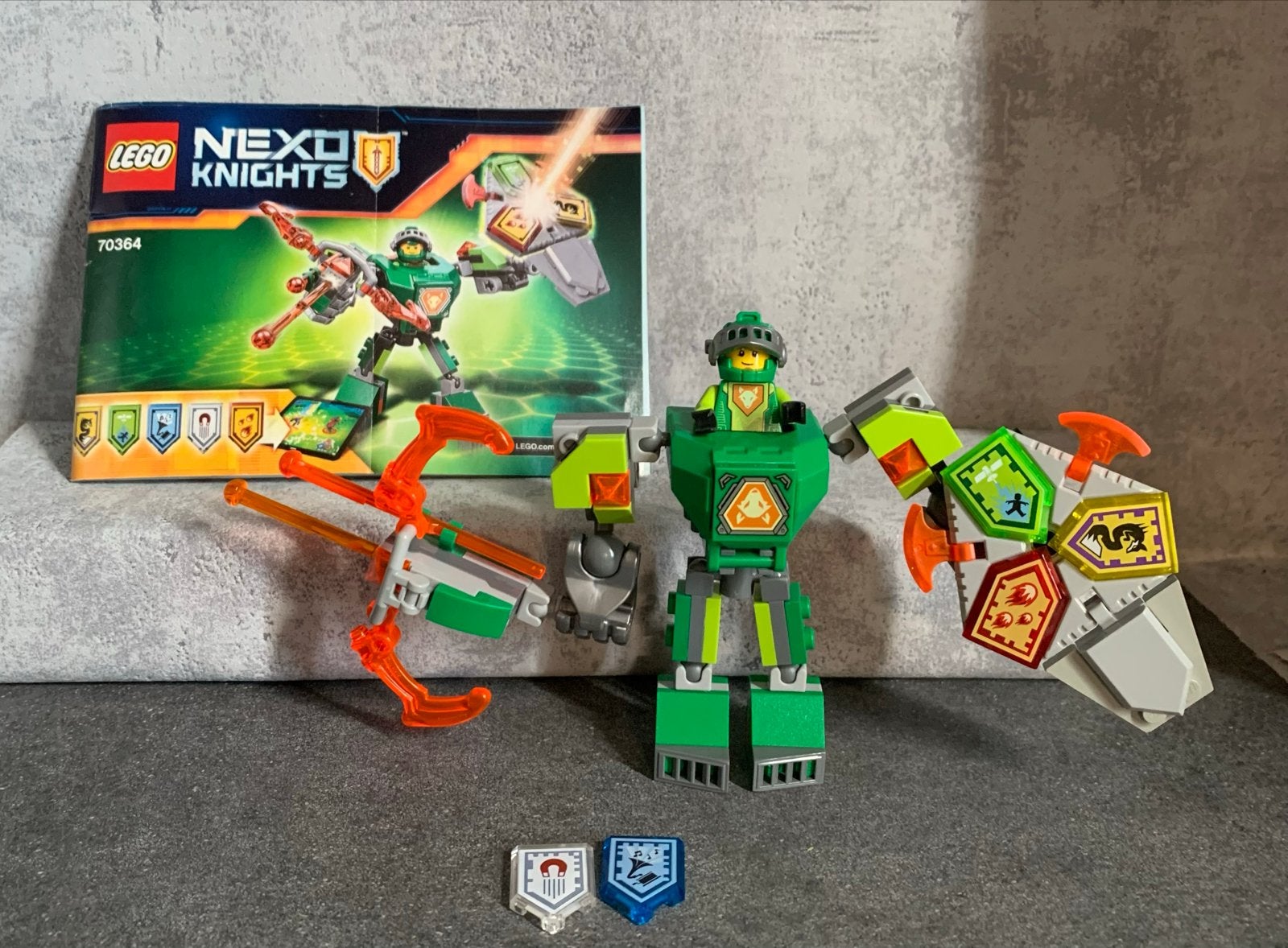 LEGO Nexo Knights 70364 Battle Suit Aaron, Lego, Ophalen of Verzenden, Zo goed als nieuw, Compleet
