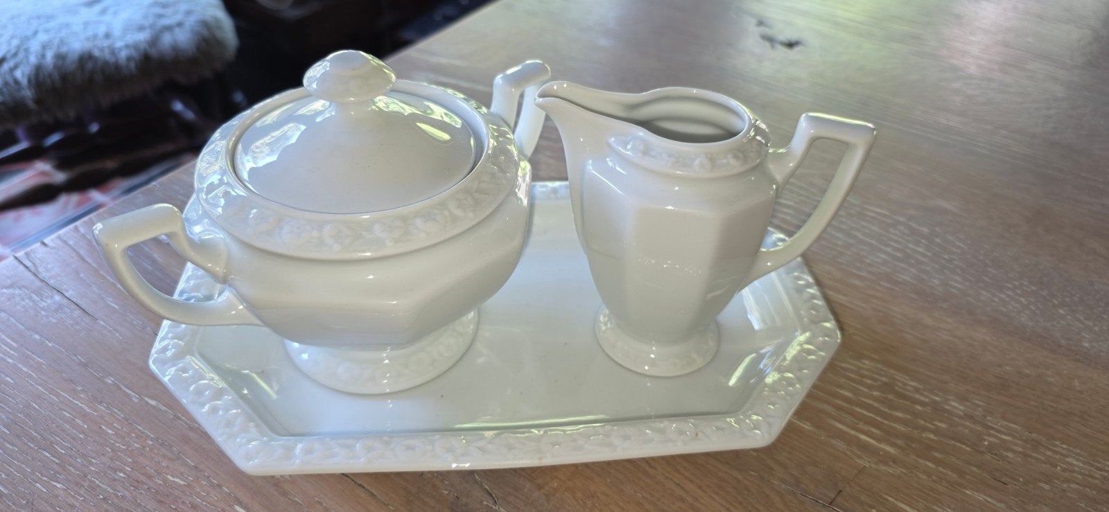 Rosenthal Maria weib Melk en Suiker Set op Dienblad, Antiek en Kunst, Ophalen of Verzenden