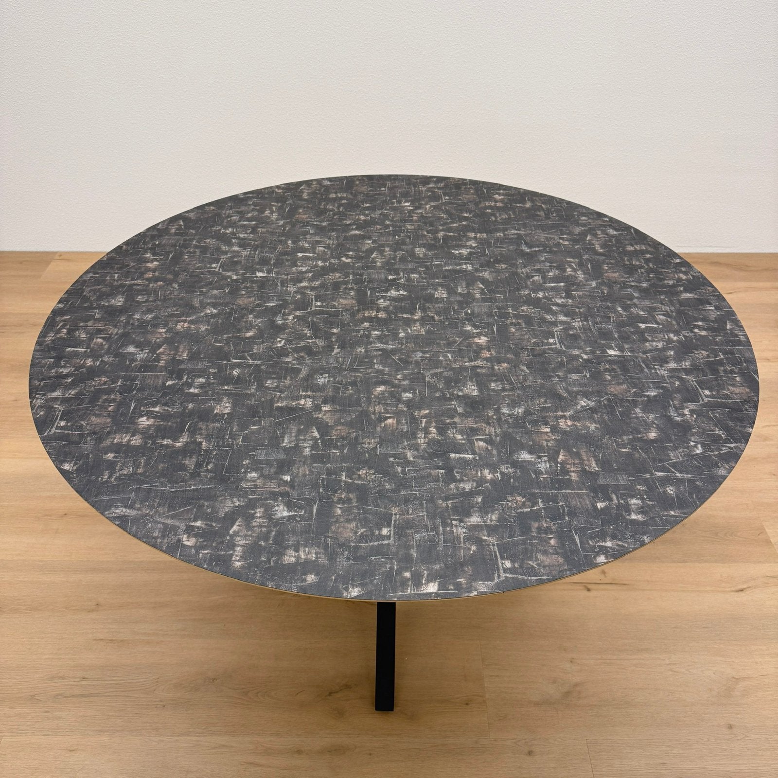 Ronde eettafel 130cm - HPL - Direct Leverbaar, Huis en Inrichting, Rond, Ophalen of Verzenden, Zo goed als nieuw, Vijf personen of meer