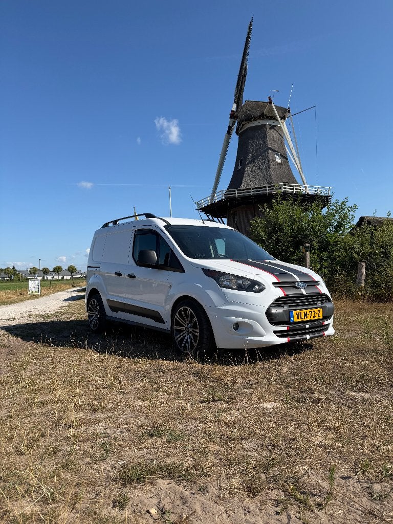 Ford Transit Connect 1.0 ecoboost 2016, Auto's, Bestelauto's, 100 pk, Wit, Leder, Handgeschakeld