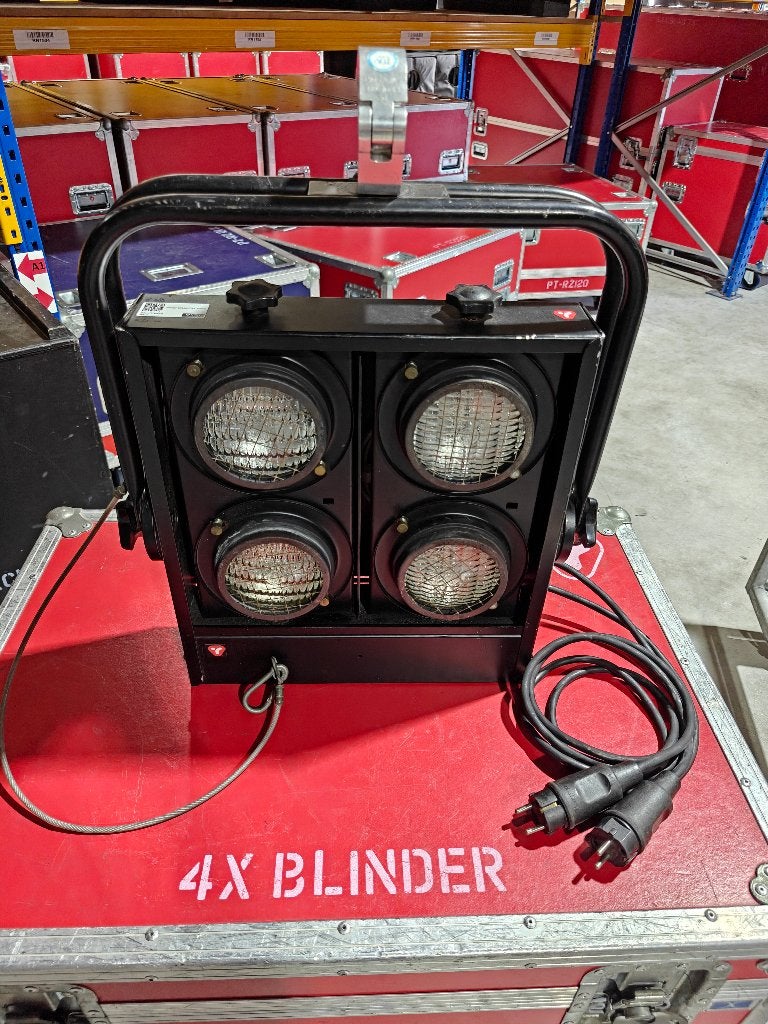 Eurolite Audience Blinder 4x PAR-36 inclusief flightcase, Ophalen, Gebruikt, Onbekend, Onbekend
