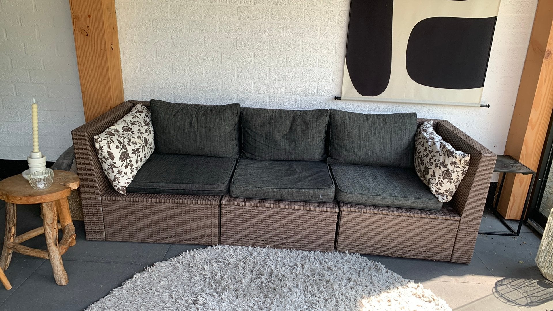 Te koop aangeboden loungebank, Ophalen, Zo goed als nieuw