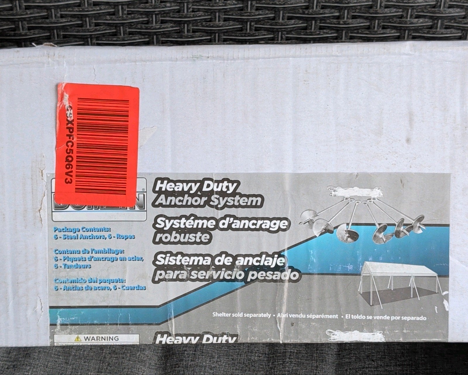 ShelterLogic Heavy Duty Grondanker Set (6 stuks), Caravans en Kamperen, Ophalen of Verzenden, Nieuw