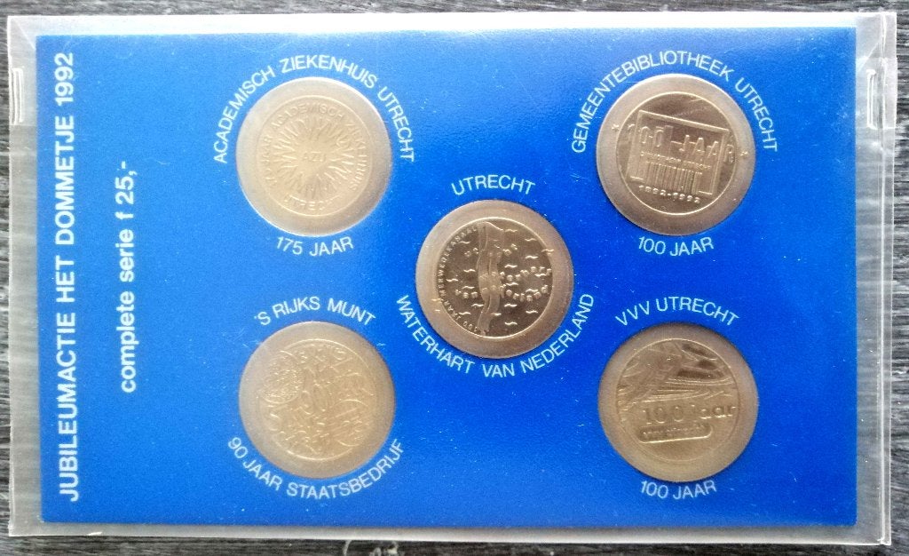 Set betaalpenningen Het Dommetje 1992, Verzenden, Overige materialen, Nederland