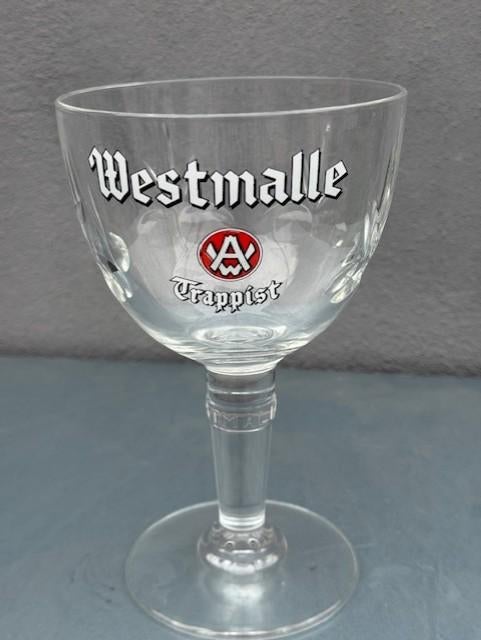 2 super mooie westmalle bierglazen, Verzamelen, Ophalen of Verzenden, Zo goed als nieuw, Bierglas