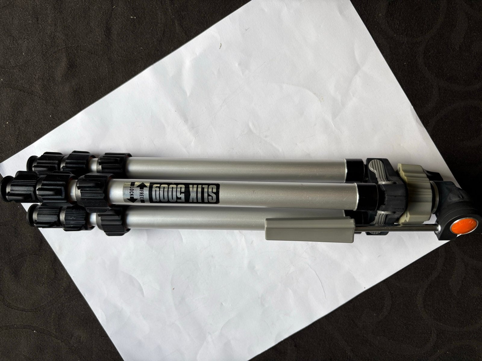 Slik 500G Statief - Made in Japan, Gebruikt, 125 cm of minder, Slik, Snelkoppelingsplaat