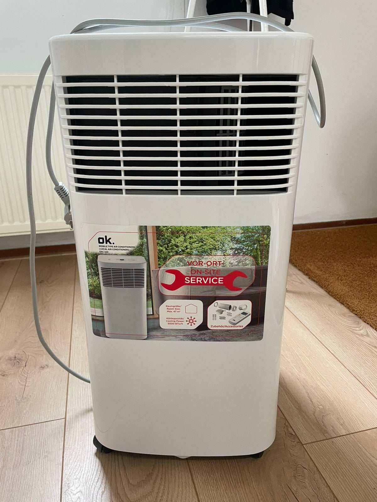 Mobile Type Air Conditioners (Local Air Conditioners), Witgoed en Apparatuur, Ophalen, Minder dan 60 m³, 3 snelheden of meer, Zo goed als nieuw
