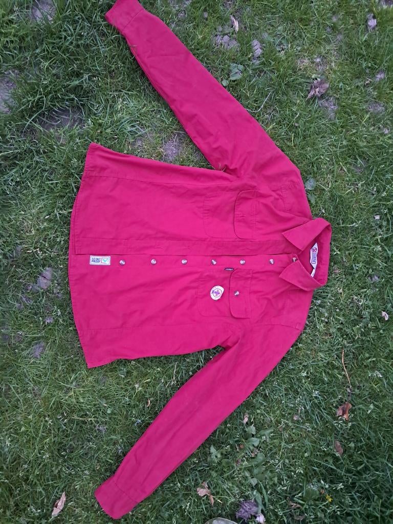 Scoutfit Scouting Ladies Blouse Maat 36 Rood, Ophalen of Verzenden, Zo goed als nieuw, Lange mouw, Maat 36 (S)
