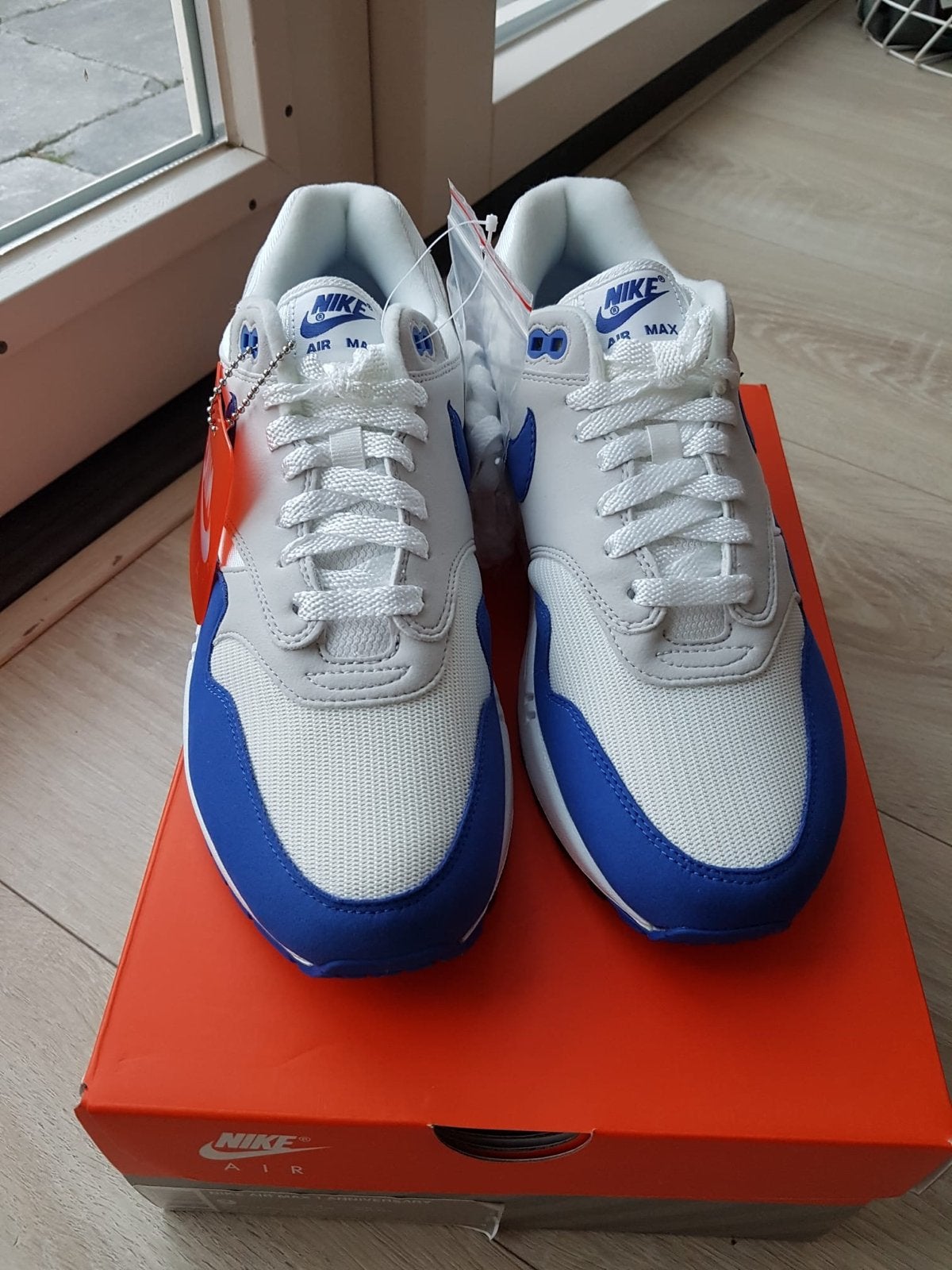 Nike Air Max 1 Anniversary Royal Blue (Nieuw in doos), Ophalen of Verzenden, Nieuw, Blauw, Sneakers of Gympen