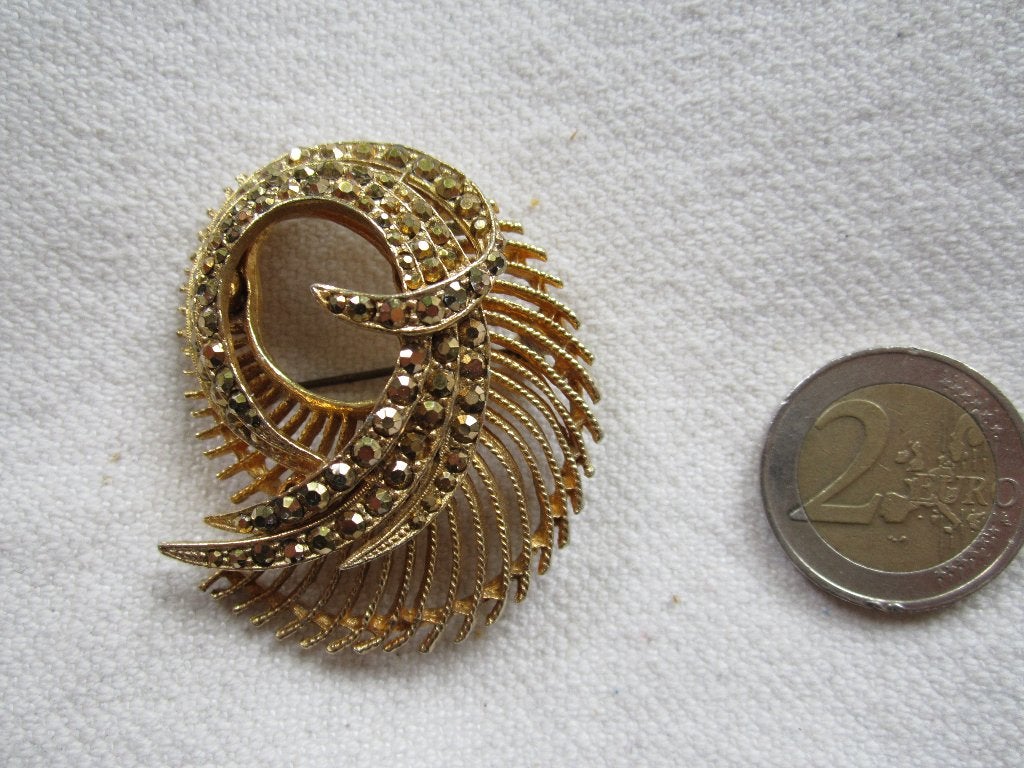 22.  Schitterende oude broche,, Ophalen, Overige materialen, Broche