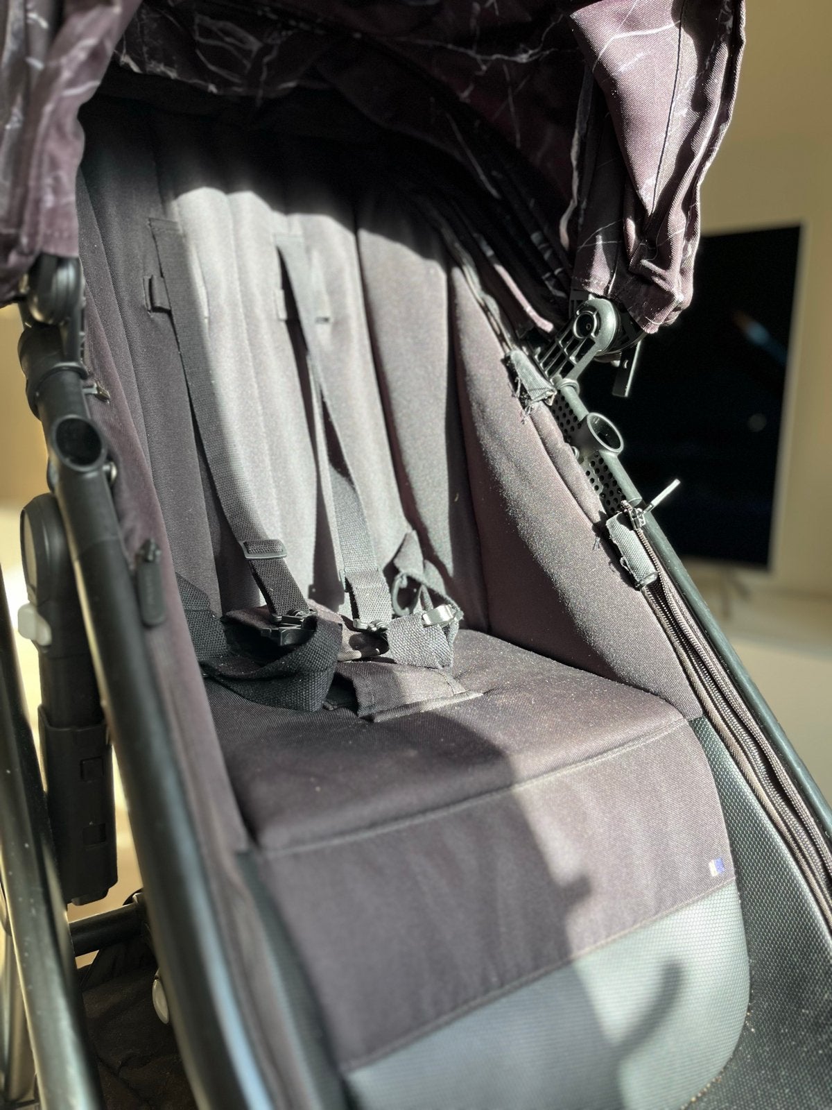Dubatti kinderwagen Marble Black met veel accessoires, Overige merken, Gebruikt, Luchtbanden, Ophalen of Verzenden