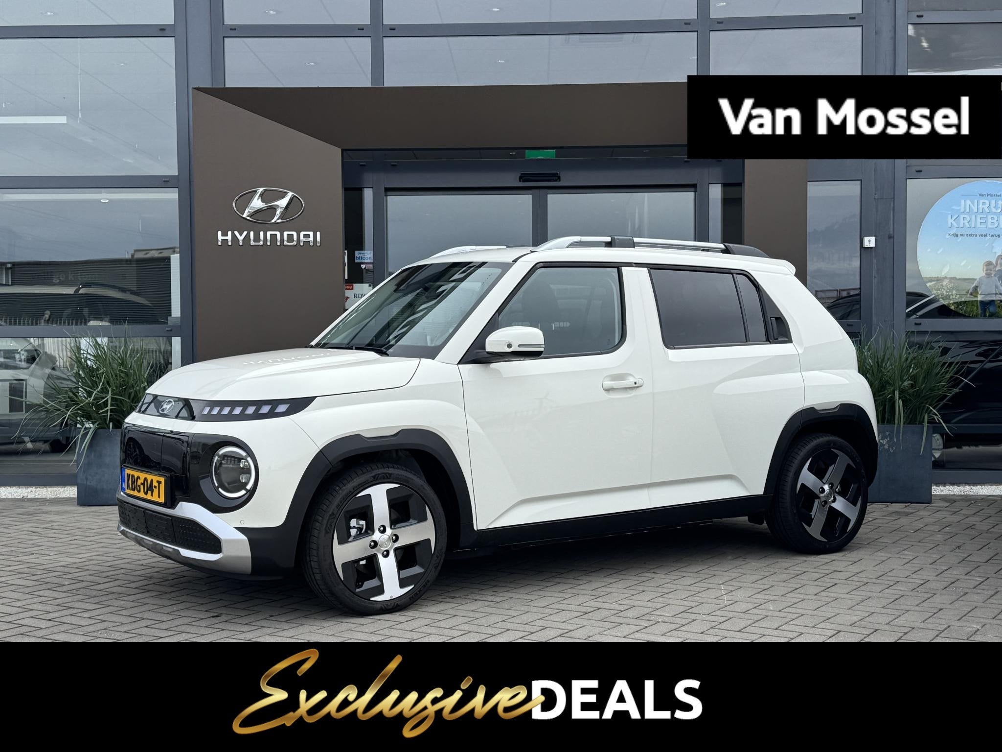 Hyundai INSTER Evolve 49 kWh | Achteruitrijcamera | Adaptiev, Auto's, Hyundai, Stof, Zwart, 116 pk, Wit