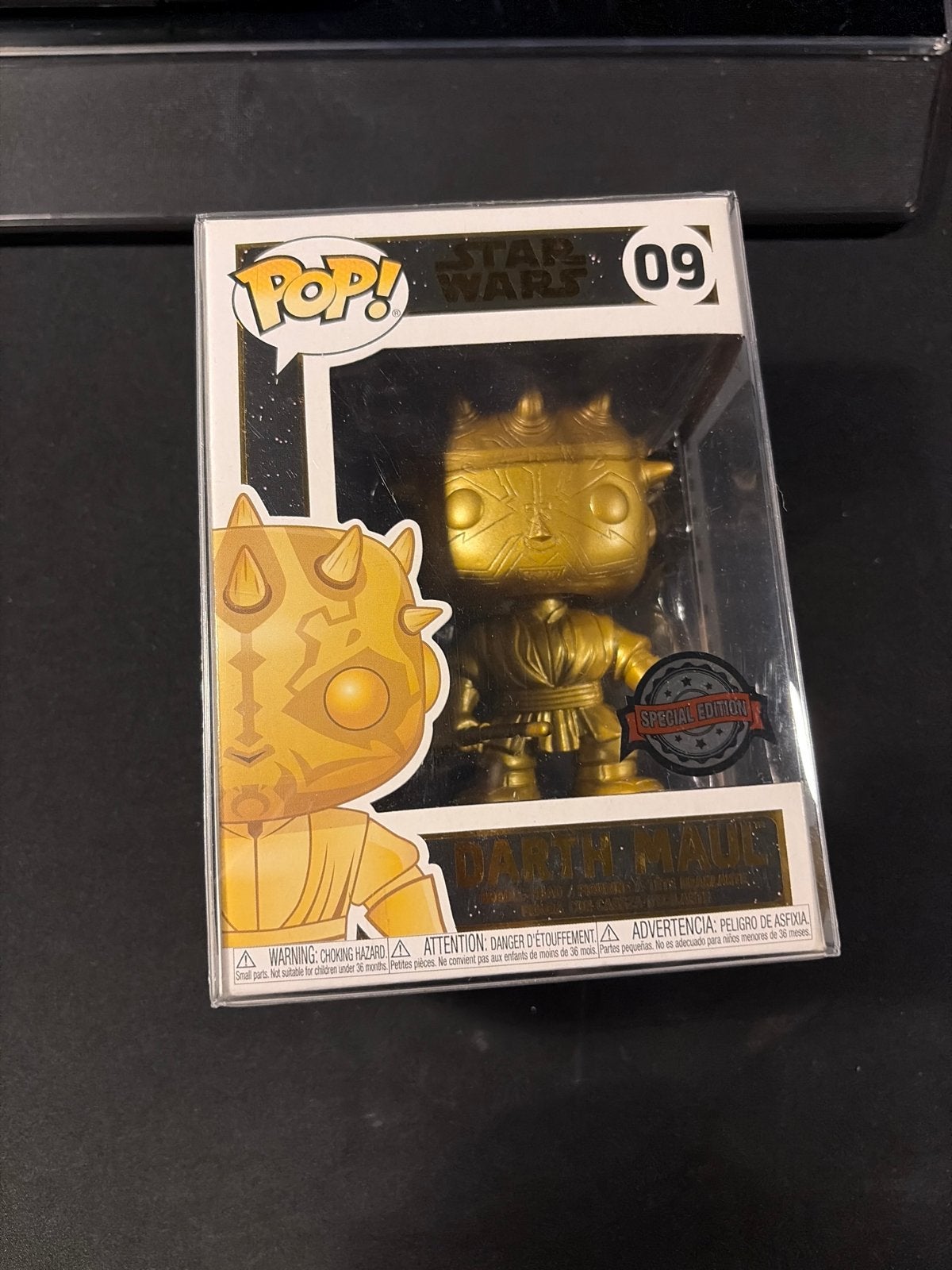 Funko Pop! Star Wars Darth Maul Goud Special Edition #09, Verzamelen, Ophalen of Verzenden, Nieuw, Actiefiguurtje