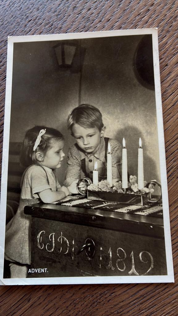 Religieus. Advent. Kinderen met kaarsen., Ophalen of Verzenden, Kinderen