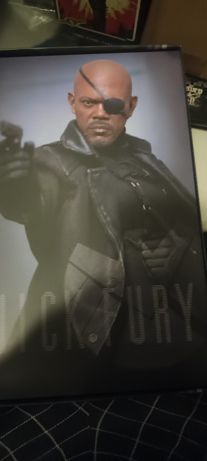 Nick Fury.  Captain Amerika. the winter Soldier. Hot toys, Ophalen of Verzenden, Gebruikt