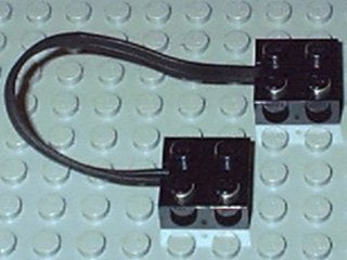 Lego Electric, Wire with Brick 2 x 2 x 23 Ends 15L, Gebruikt, Overige thema's, Lego, Overige typen