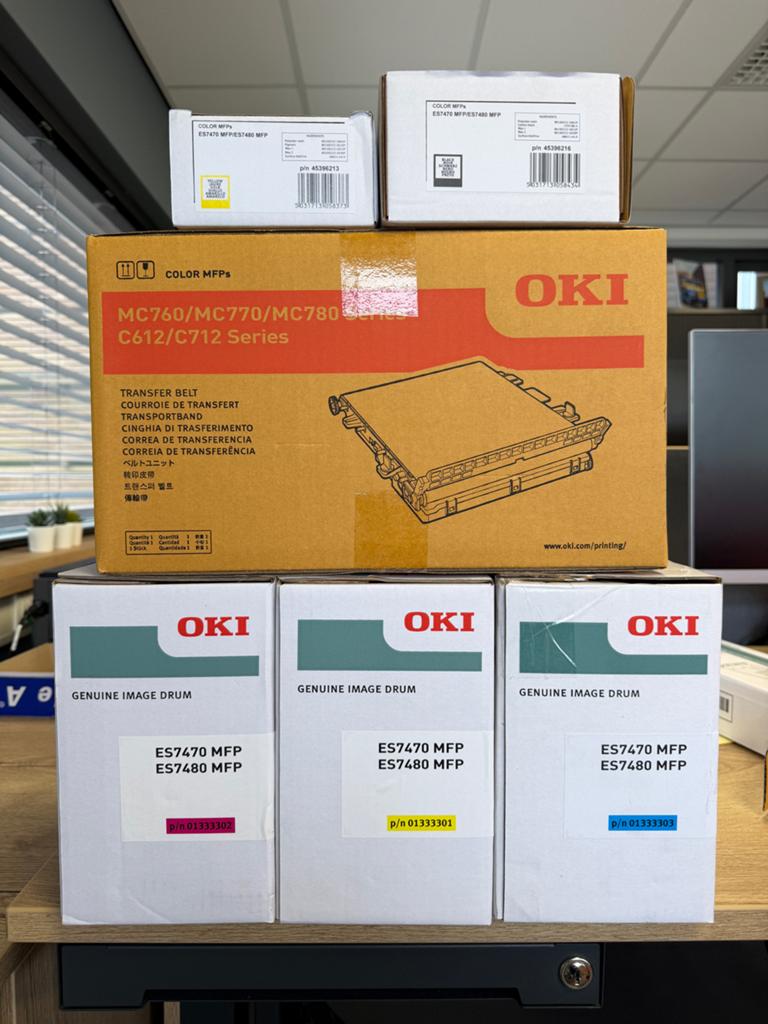 OKI Genuine Drum ,Toners & Transfer Belt voor ES7470/ES7480, Ophalen, All-in-one, LED-printer, Nieuw