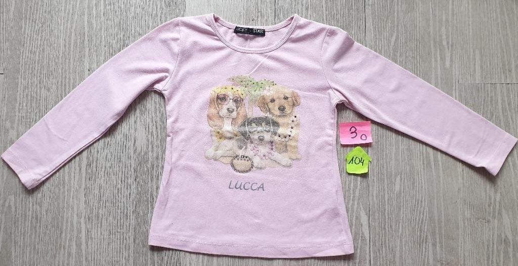 Lucky shirt maat 104, Lucky star, Gebruikt, Meisje, Ophalen of Verzenden
