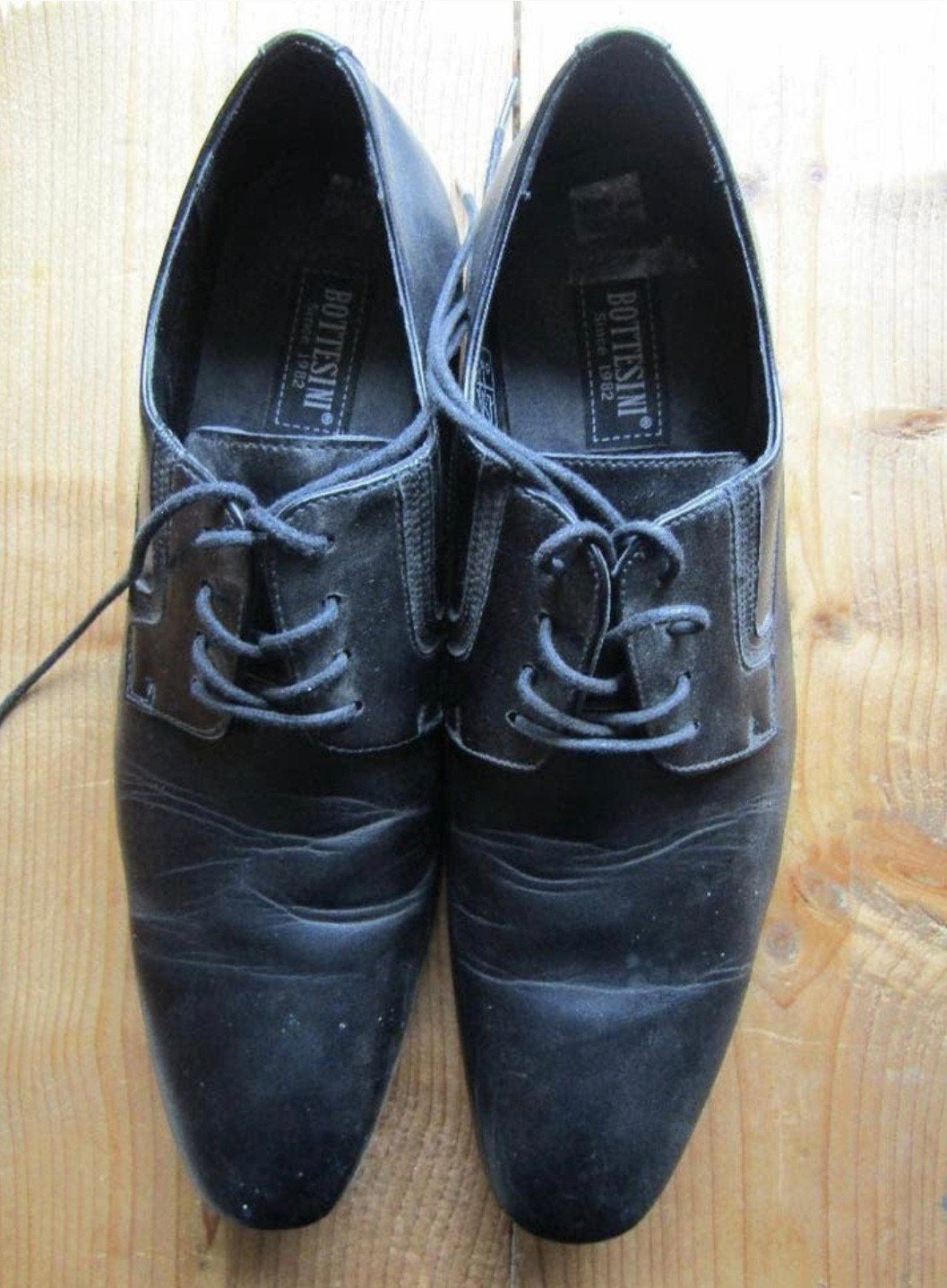 Zwarte nette veter schoen maat 44, Ophalen of Verzenden, Zo goed als nieuw, Zwart