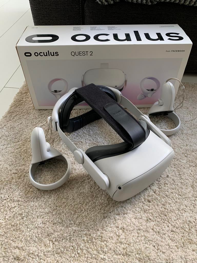 Oculus quest 2 inclusief kiwi headstrap, Ophalen of Verzenden, Gebruikt, VR-bril, Overige platformen