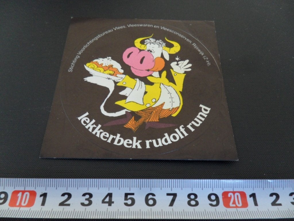 sticker strip Lekkerbek Rudolf Rund, Ophalen, Zo goed als nieuw