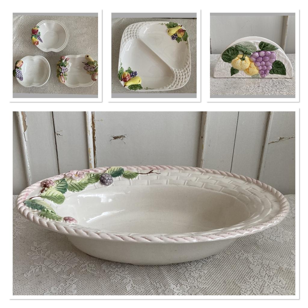 Brocante schaaltjes / Italiaans / Dipinto al mano, Ophalen of Verzenden