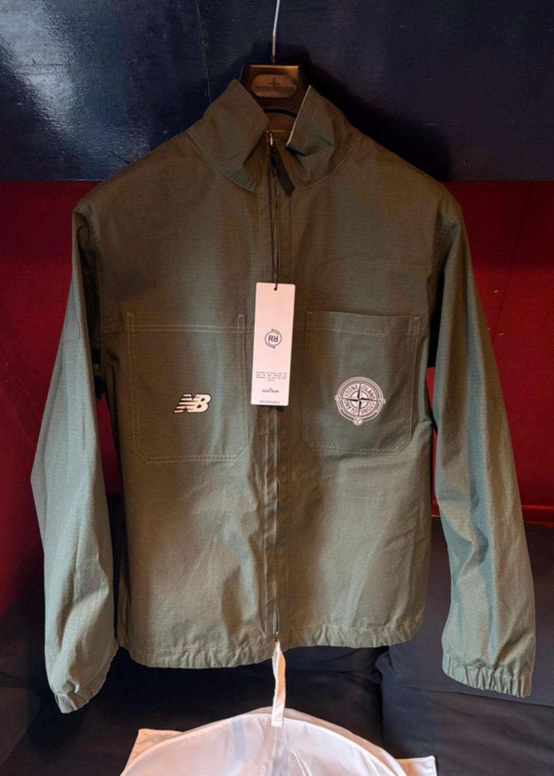 Stone Island x New Balance Ripstop Reversible Jas, Kleding | Heren, Ophalen of Verzenden, Nieuw, Maat 48/50 (M), Overige kleuren