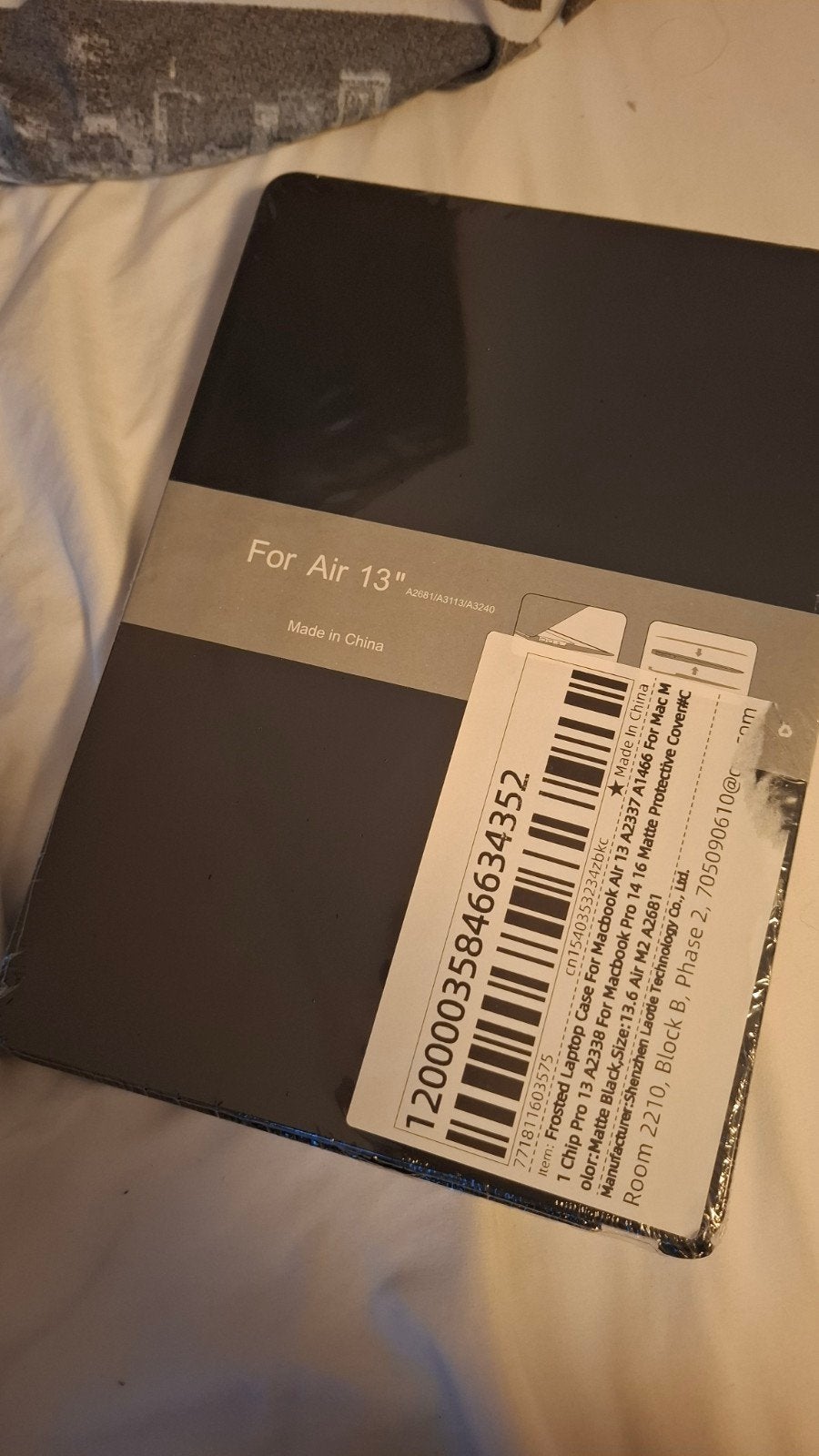 Nieuwe hoes voor MacBook Air 13 inch - Zwart, Computers en Software, Laptophoezen, Ophalen of Verzenden, 13 inch, Nieuw