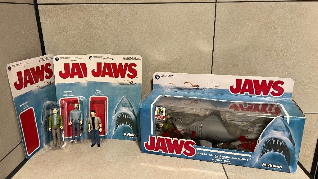 Jaws - SDCC 2015 plus figuren - FunkoX/Super7/ReAction, Ophalen, Zo goed als nieuw, Film, Actiefiguur of Pop