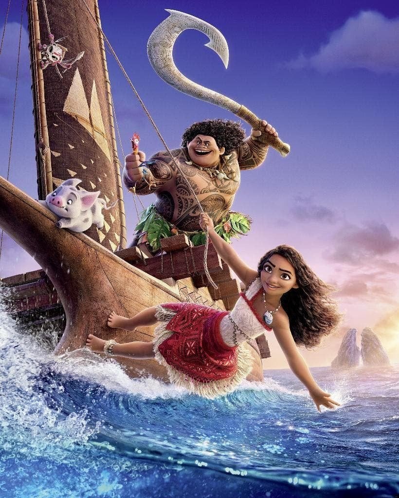 Vaiana Vlies Behang - 200x250 - Disney - Gratis Verzending, Verzenden